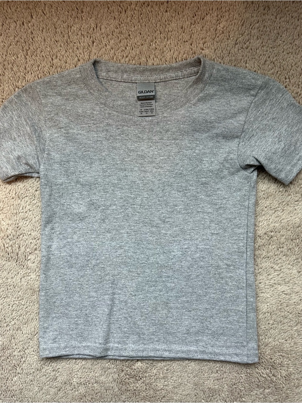 Lot of Kids Short Sleeve Tee Trio - Black, Light Blue, Heather Gray - Picture 2 of 7